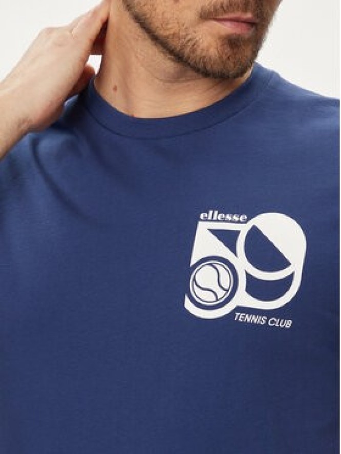 Ellesse T-Shirt Sport Club SHV20273 Granatowy Regular Fit
