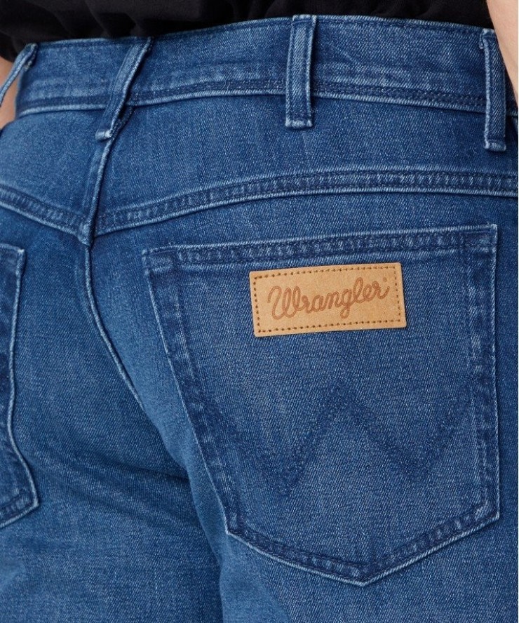 WRANGLER TEXAS MĘSKIE SPODNIE JEANSOWE JEANSY LEON BLUE W121AG42B