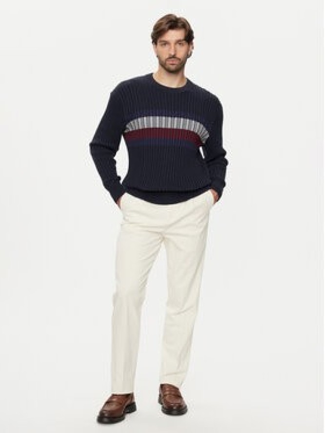 Tommy Hilfiger Sweter MW0MW37246 Granatowy Regular Fit