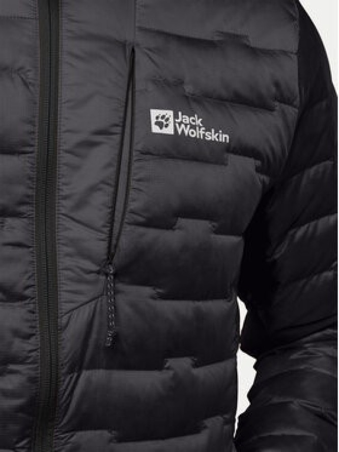 Jack Wolfskin Kurtka puchowa Passamani A61836 Czarny Regular Fit