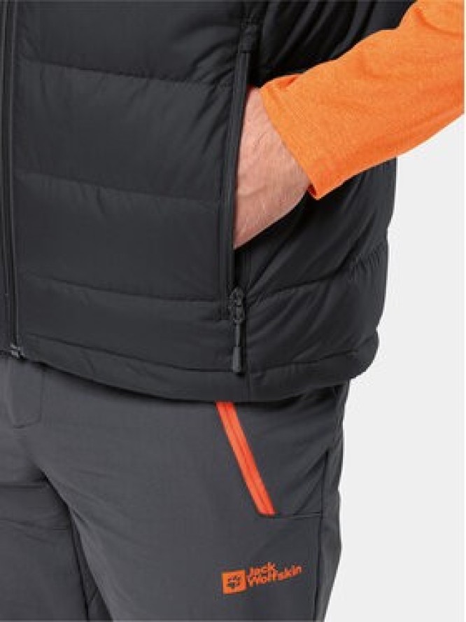 Jack Wolfskin Kamizelka Ather Down Vest 1207691 Czarny Regular Fit