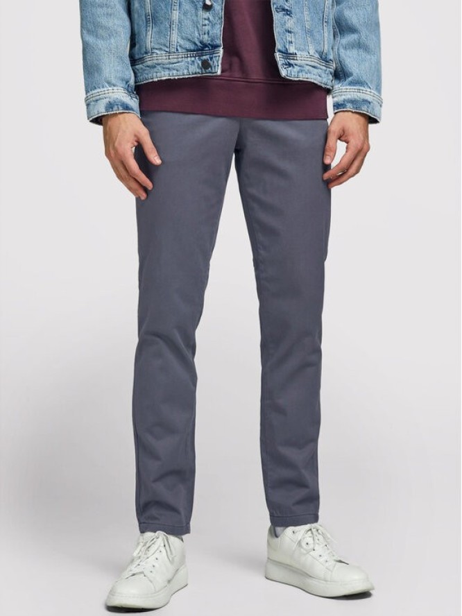 Jack&Jones Chinosy Jjimarco Jjbowie 12176042 Szary Slim Fit