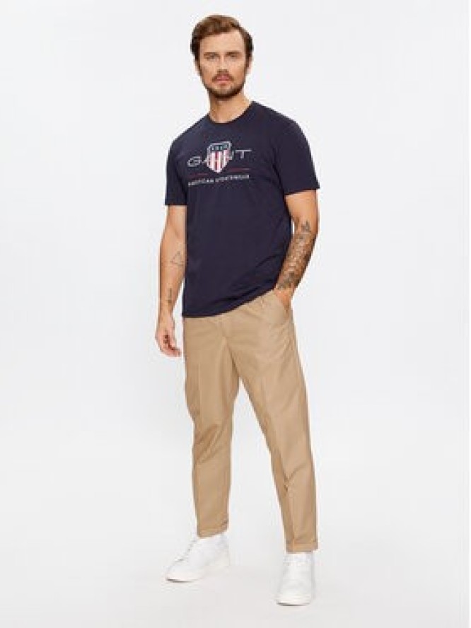 Gant T-Shirt Reg Archive Shield Ss 2003199 Granatowy Regular Fit