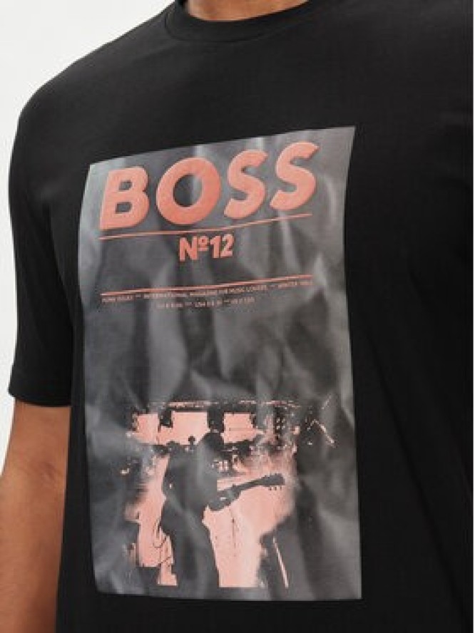 Boss T-Shirt Bossticket 50515829 Czarny Regular Fit