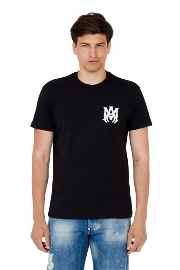 AMIRI T-shirt męski czarny z logo na plecach