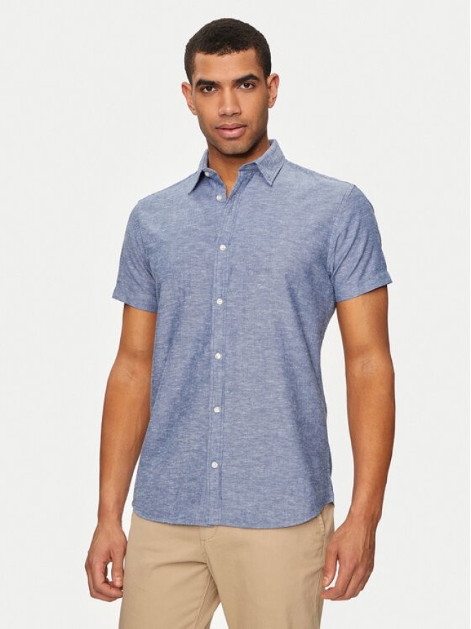 Jack&Jones Koszula Jjelinen 12248592 Niebieski Slim Fit