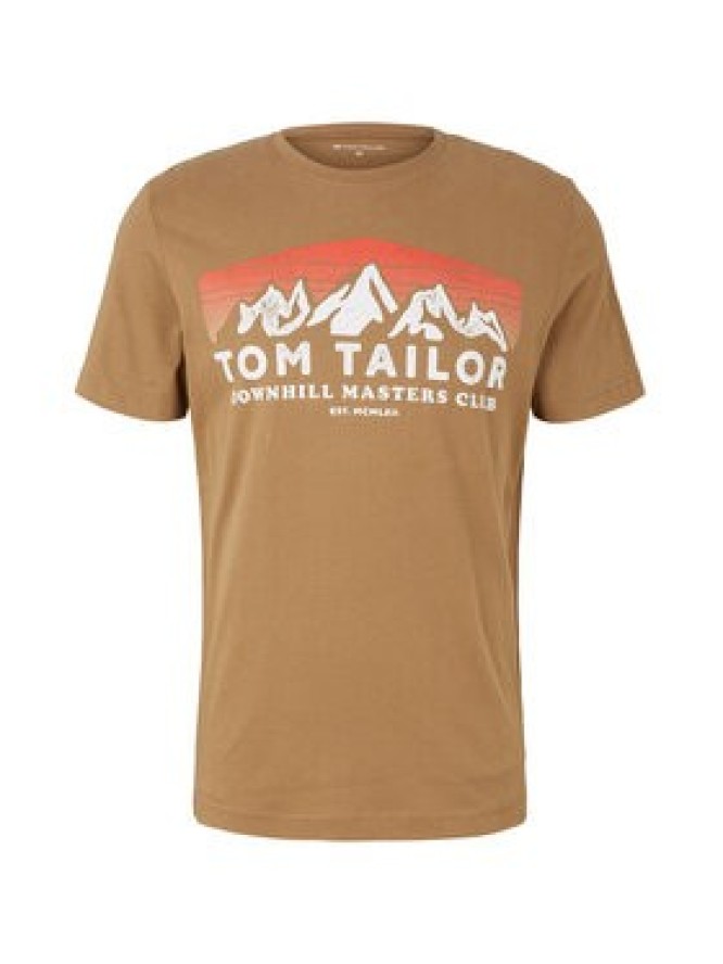 Tom Tailor T-Shirt 1034357 Brązowy Regular Fit