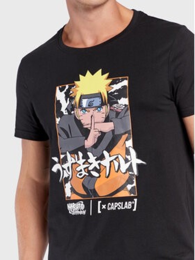 Capslab T-Shirt Naruto CL/NS/1/TSC/NAR Czarny Regular Fit