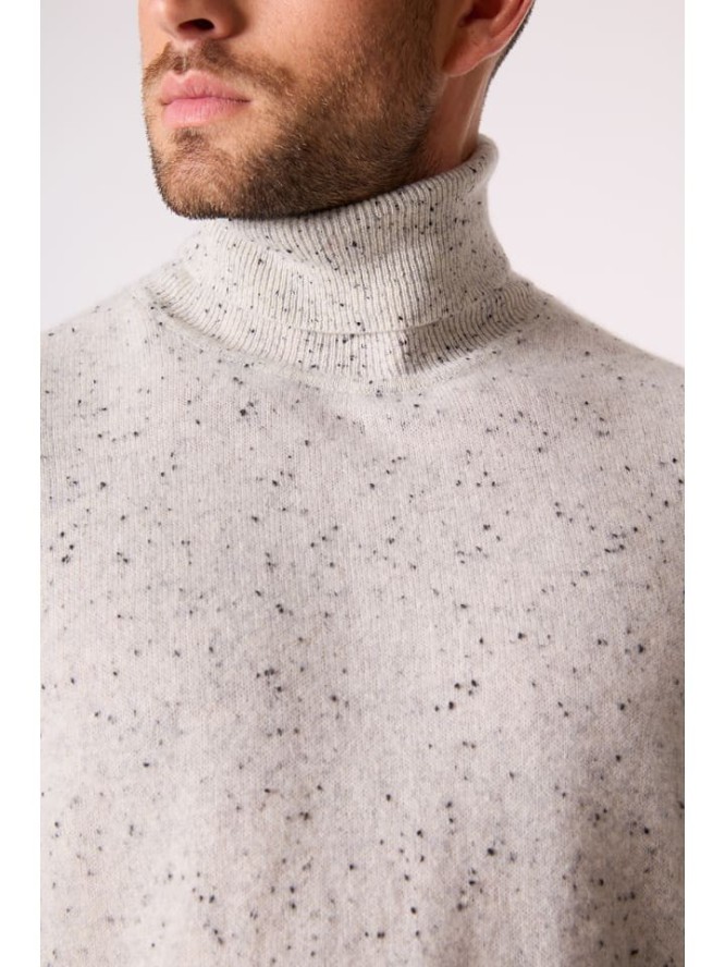 Perfect Cashmere Kaszmirowy golf "Trevor" w kolorze jasnoszarym rozmiar: M