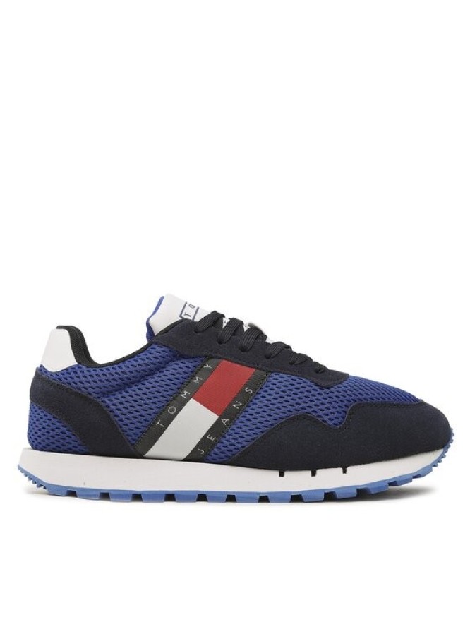 Tommy Jeans Sneakersy Retro Runner Mesh EM0EM01172 Granatowy