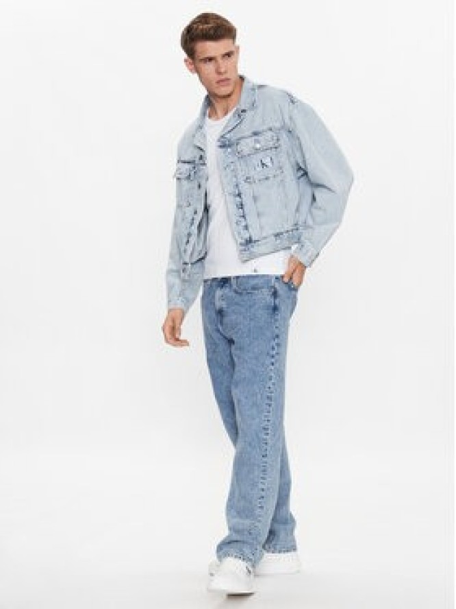 Calvin Klein Jeans Kurtka jeansowa J30J323319 Błękitny Regular Fit