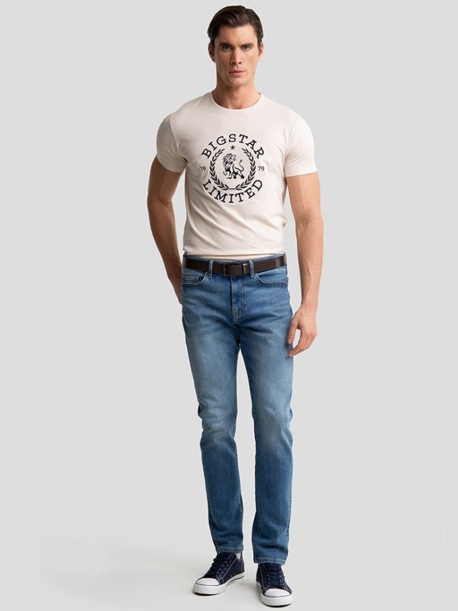 BIG STAR Dżinsy - Tapered fit - w kolorze niebieskim rozmiar: W38/L32