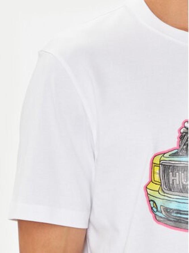 Hugo T-Shirt Damotoro 50514092 Biały Relaxed Fit