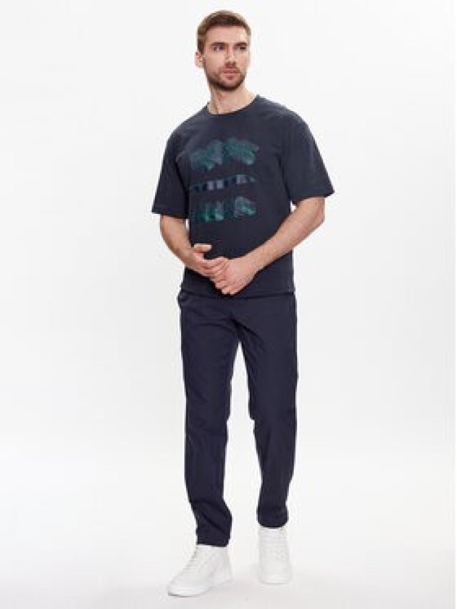 Boss T-Shirt Talboa Aj 1 50488834 Granatowy Relaxed Fit