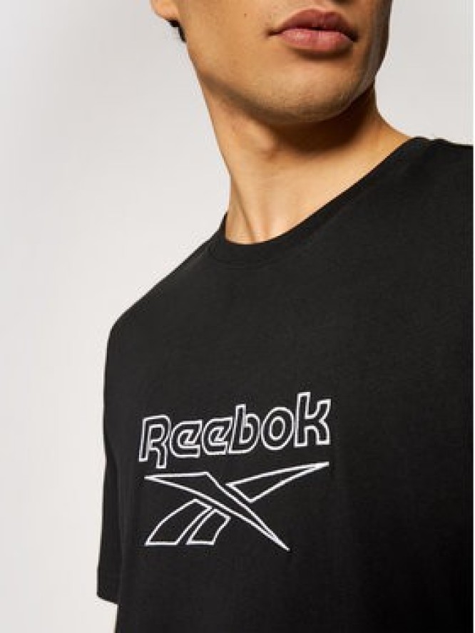Reebok T-Shirt Classics Vector GU3886 Czarny Oversize