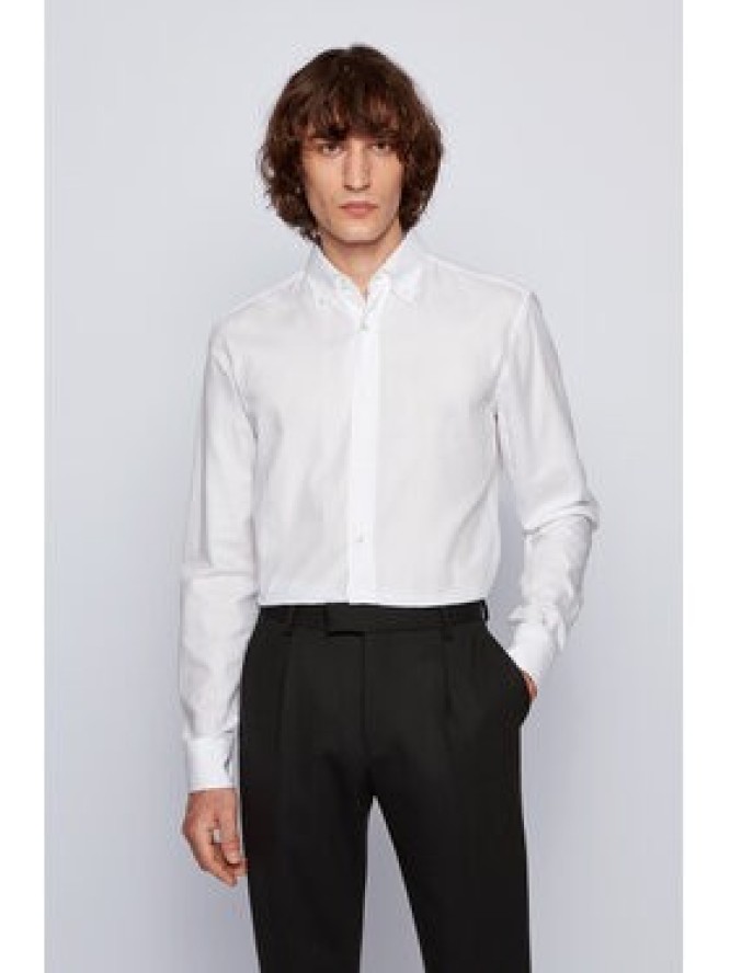 Boss Koszula Jorke 50440531 Biały Slim Fit