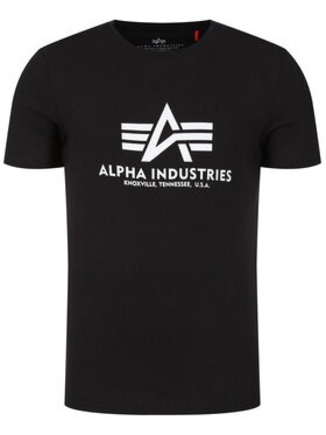 Alpha Industries T-Shirt Basic T-Shirt 100501 Czarny Regular Fit
