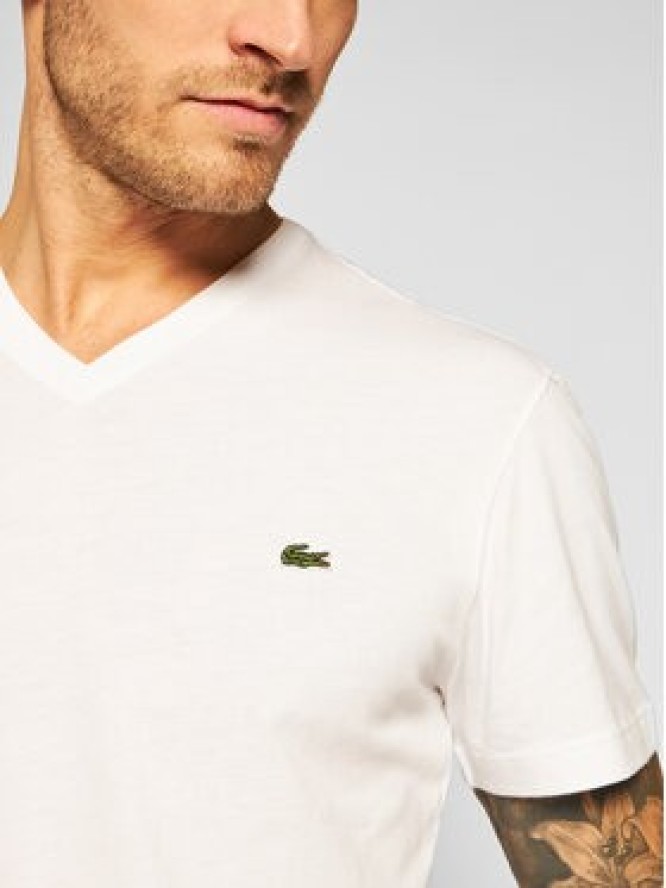 Lacoste T-Shirt TH2036 Biały Regular Fit