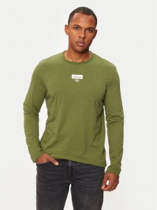 s.Oliver Longsleeve 2150055 Zielony Regular Fit