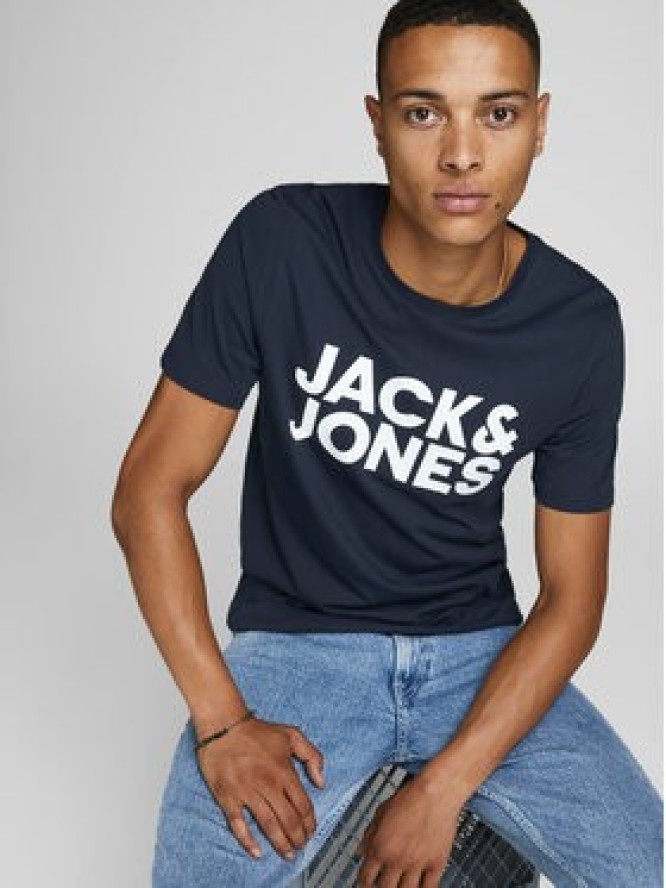 Jack&Jones T-Shirt Corp 12151955 Granatowy Slim Fit