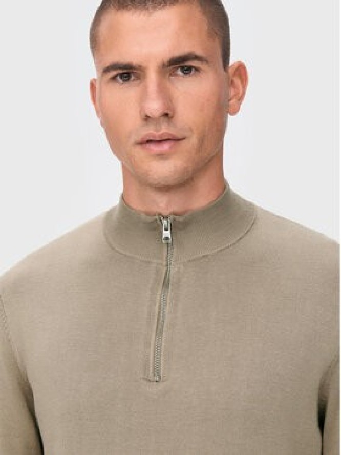 Only & Sons Sweter Wyler 22021264 Beżowy Regular Fit