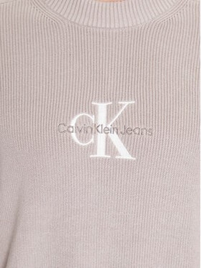 Calvin Klein Jeans Sweter J30J322460 Szary Loose Fit