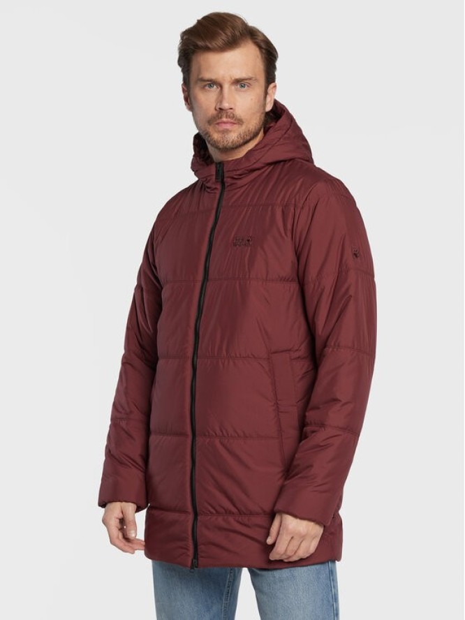 Jack Wolfskin Kurtka puchowa North York 1206381 Bordowy Regular Fit