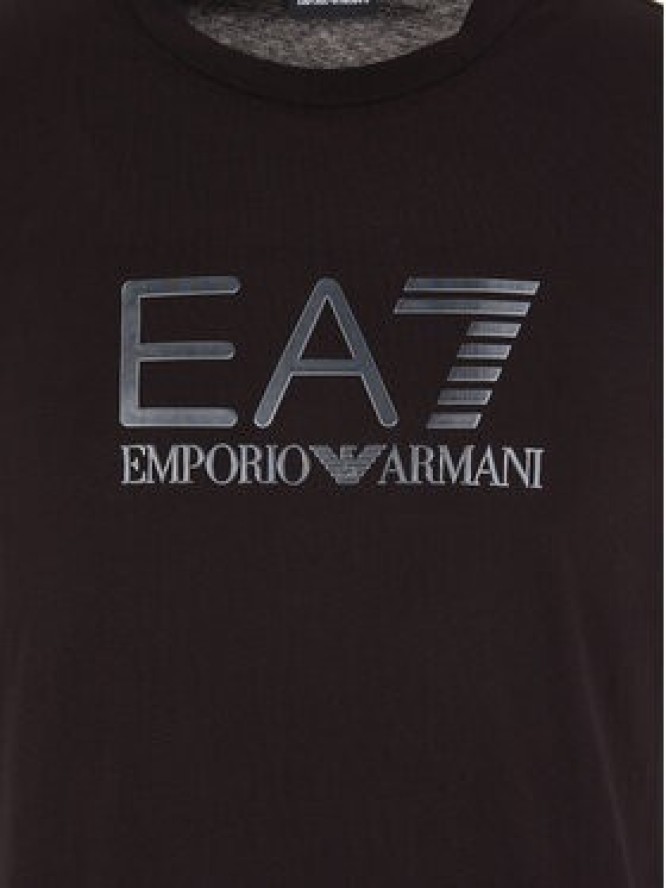 EA7 Emporio Armani T-Shirt 6RPT71 PJM9Z 1200 Czarny Regular Fit