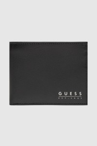 GUESS Czarny męski portfel Mestre Billfold