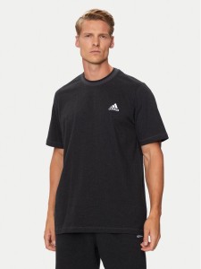 adidas T-Shirt Seasonal Essentials IW6358 Czarny Regular Fit