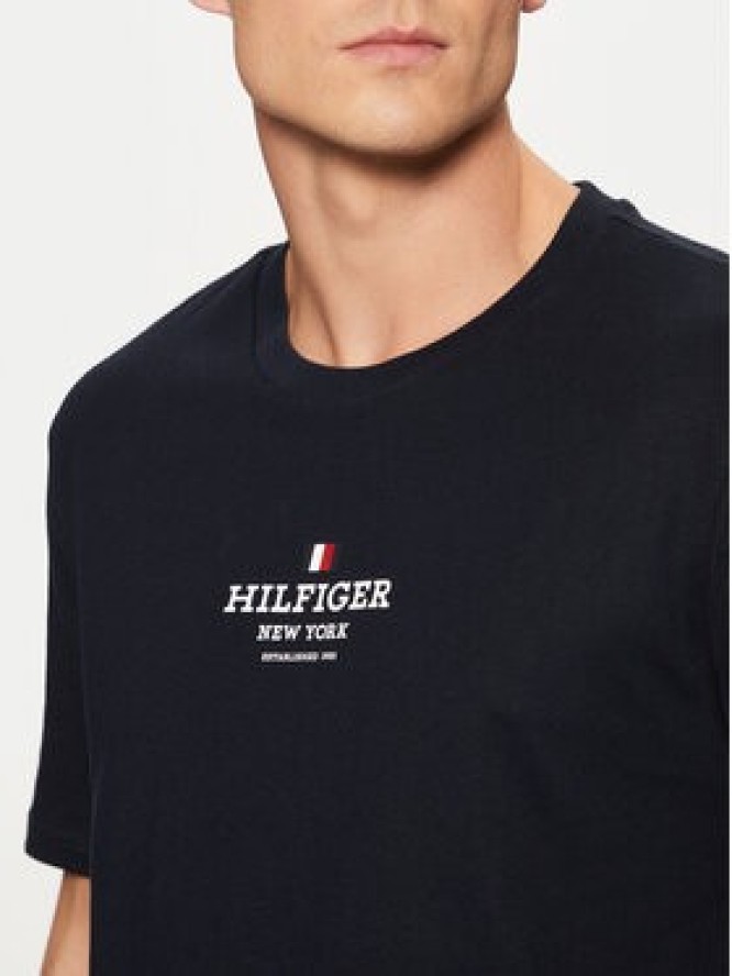 Tommy Hilfiger T-Shirt MW0MW38980 Granatowy Regular Fit