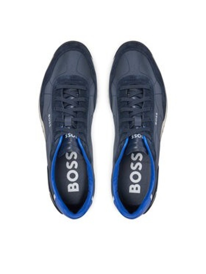 Boss Sneakersy Zayn Lowp Sdtx 50517276 Granatowy