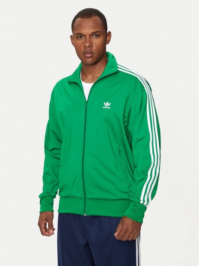 adidas Bluza adicolor Classics Firebird IU0762 Zielony Loose Fit