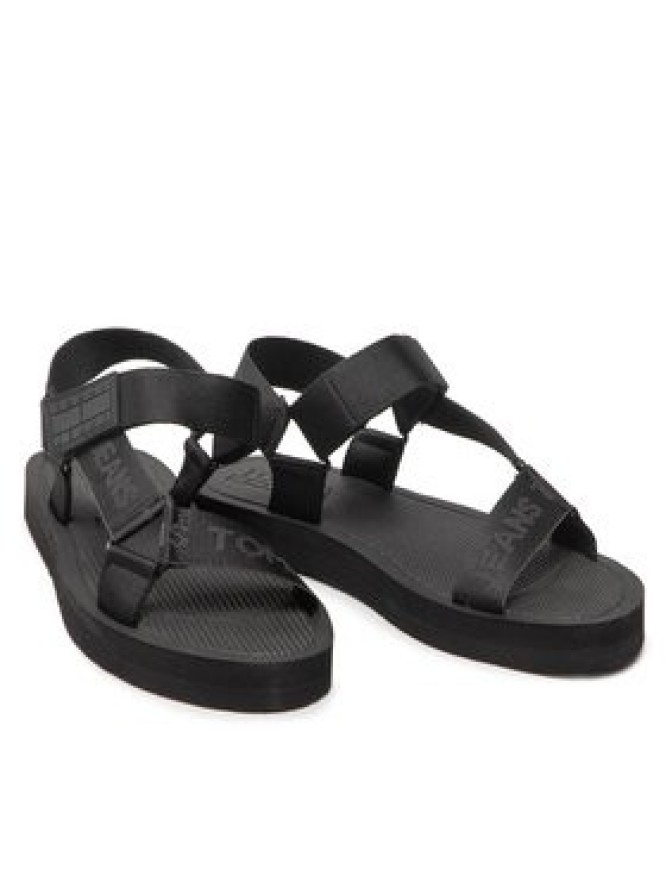 Tommy Jeans Sandały Mens Eva Sandal EM0EM00976 Czarny