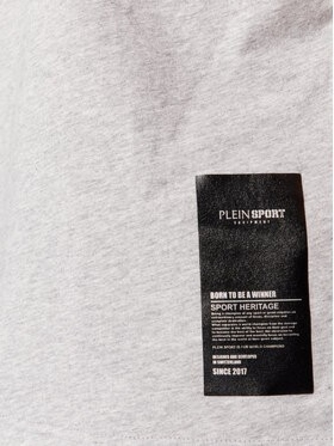 Plein Sport T-Shirt SACC MTK6036 SJY001N Szary Regular Fit