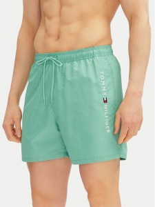 Tommy Hilfiger Szorty kąpielowe UM0UM03258 Zielony Regular Fit
