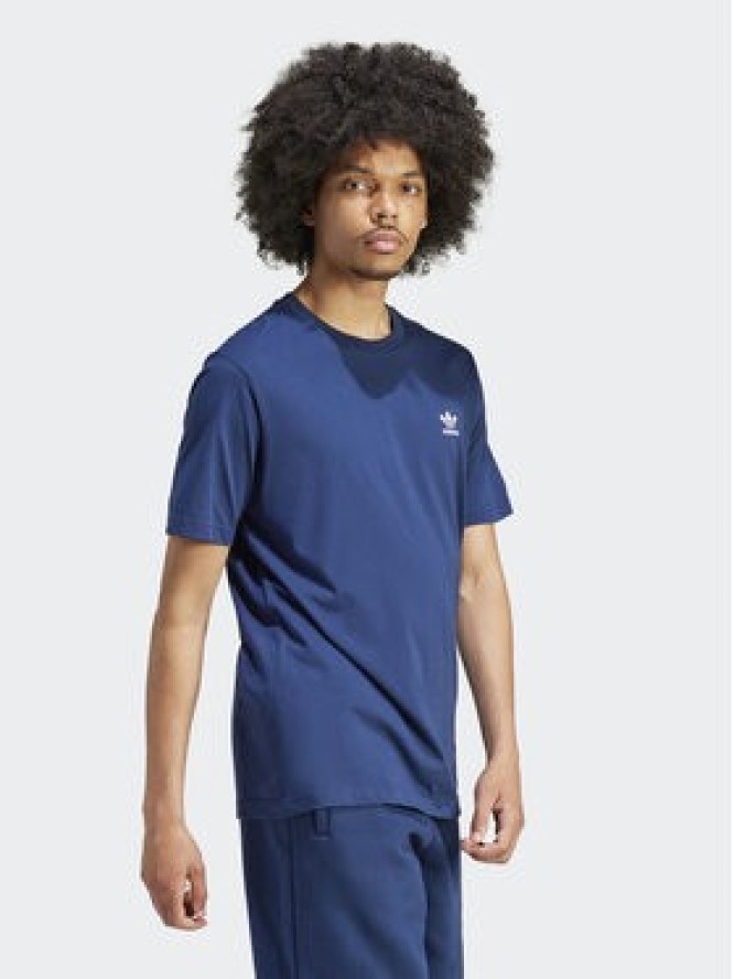 adidas T-Shirt Trefoil Essentials IR9693 Granatowy Regular Fit