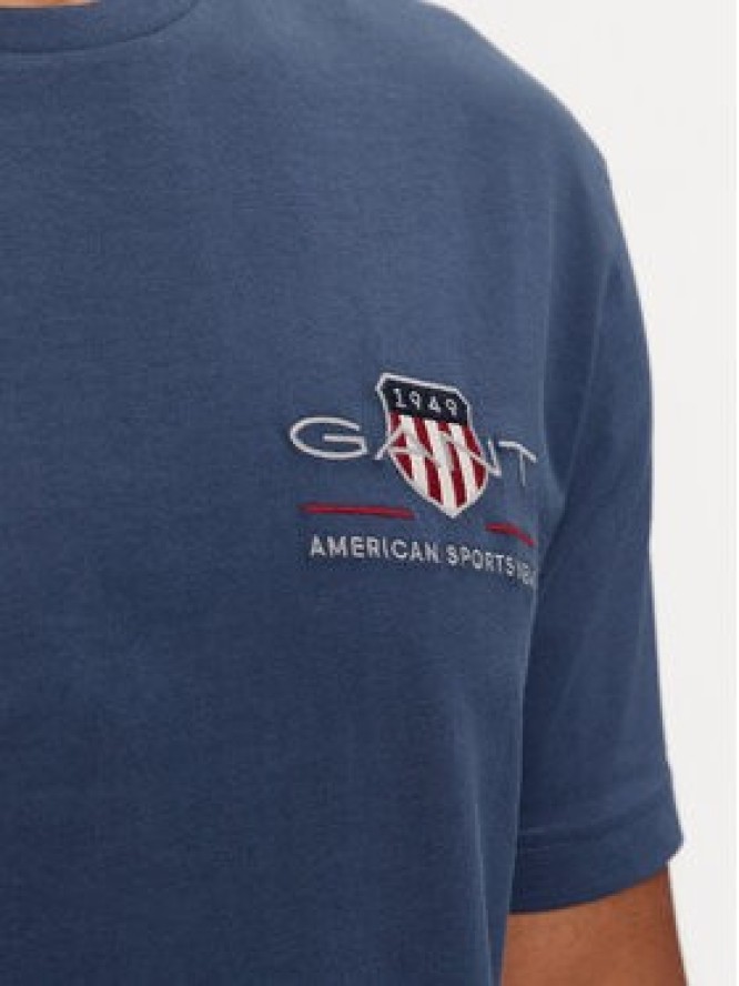 Gant T-Shirt Archive Shield 2067004 Niebieski Regular Fit