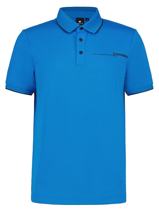 LUHTA Koszulka funkcyjna polo "Jaalanka" w kolorze niebieskim rozmiar: M