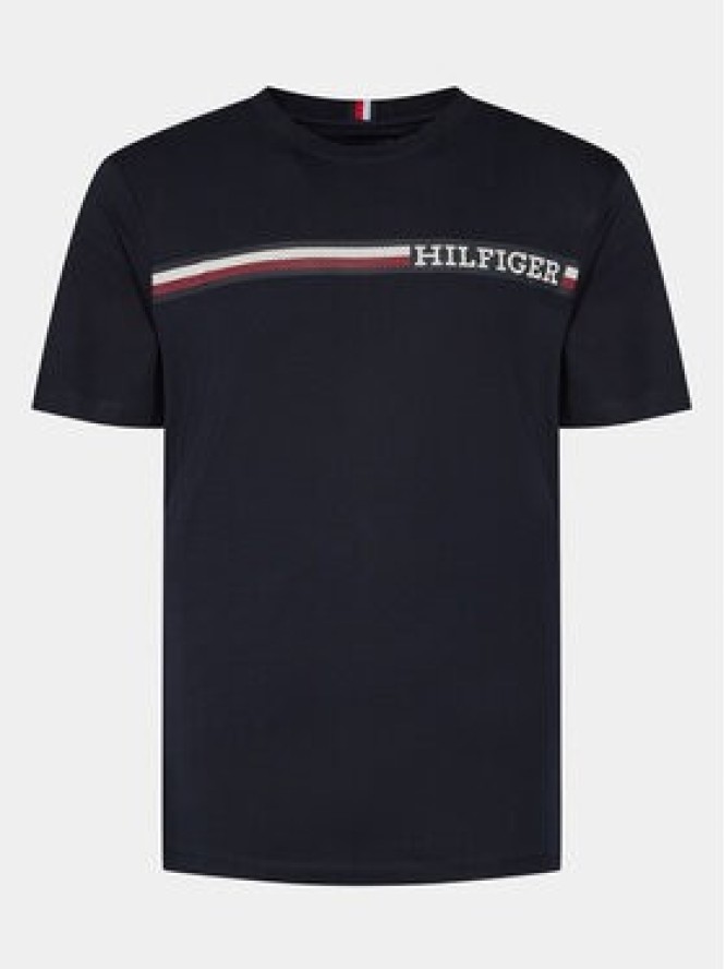 Tommy Hilfiger T-Shirt Monotype MW0MW33688 Granatowy Regular Fit