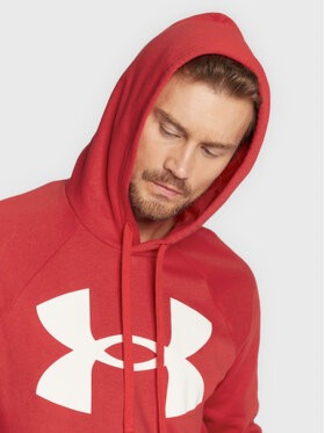 Under Armour Bluza Ua Rival Fleece Big Logo 1357093 Czerwony Loose Fit