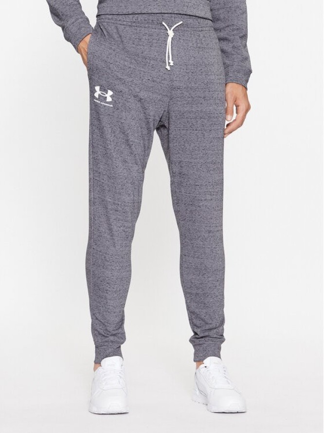 Under Armour Spodnie dresowe Ua Rival Terry Jogger 1380843 Szary Fitted Fit