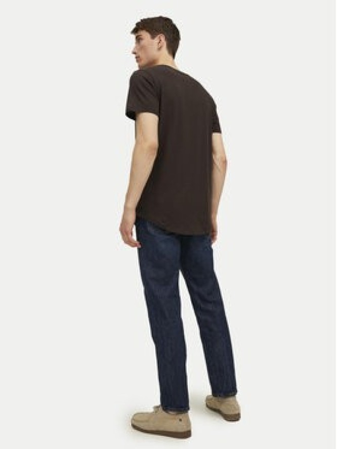 Jack&Jones T-Shirt Jjenoa 12113648 Brązowy Long Line Fit