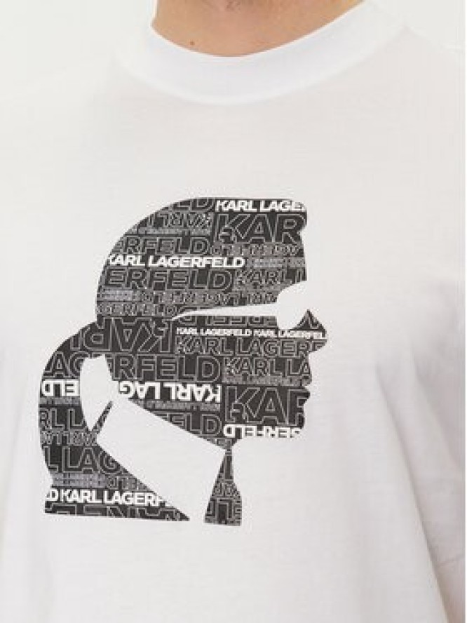 KARL LAGERFELD T-Shirt 755423 542241 Biały Regular Fit