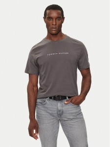 Tommy Hilfiger T-Shirt UM0UM03344 Szary Regular Fit