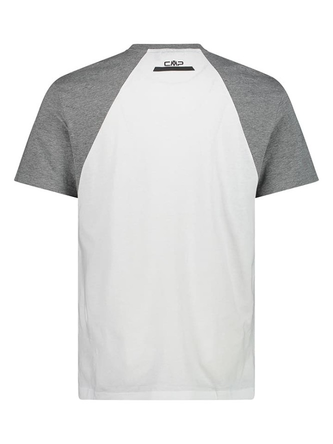 CMP Koszulka w kolorze biało-szarym rozmiar: 50