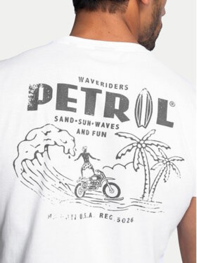 Petrol Industries T-Shirt M-1040-TSR635 Biały Regular Fit