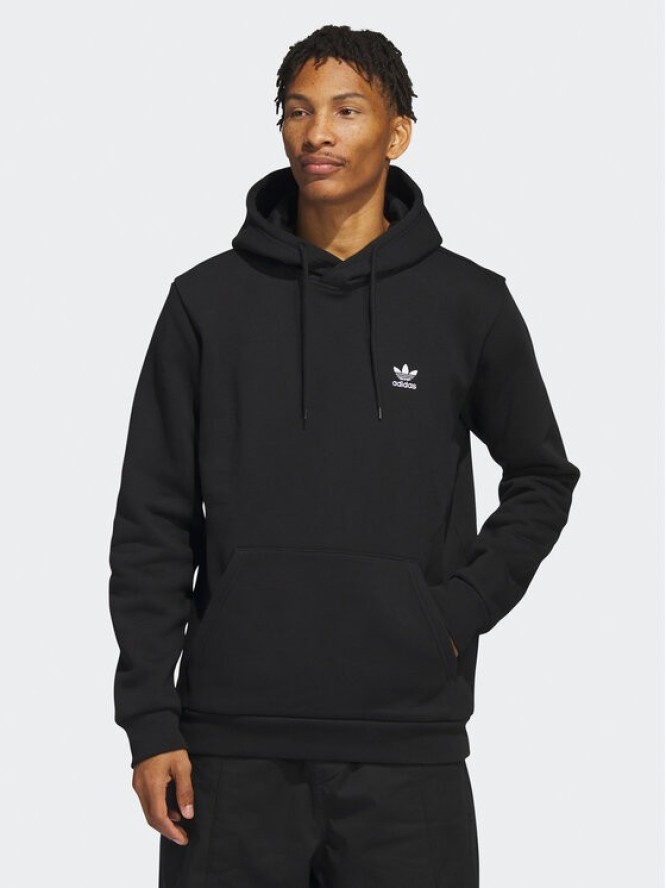 adidas Bluza Trefoil Essentials Hoodie IA4898 Czarny Regular Fit