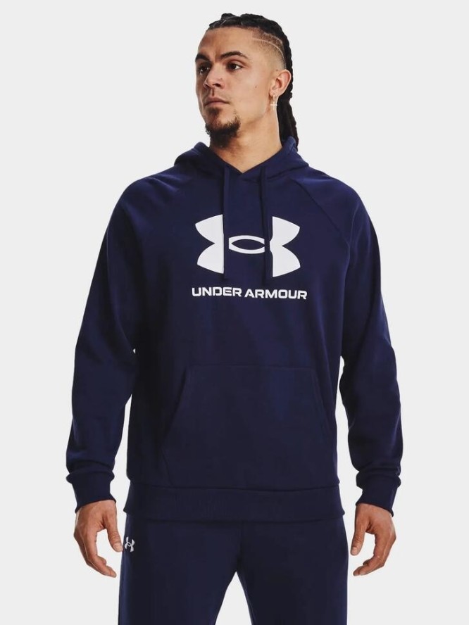 Bluza fitness męska UNDER ARMOUR Rival Fleece Logo Hoodie z kapturem