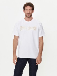 Just Cavalli T-Shirt 76OAHG15 Biały Regular Fit